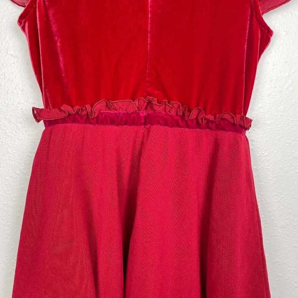 American Girl Doll 2011 Christmas Red Velvet Merry and Bright Dress Size: 7